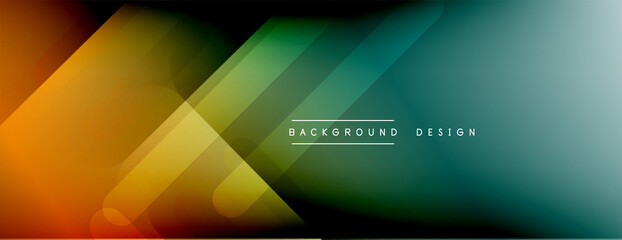 Dynamic lines abstract background. 3D shadow effects and fluid gradients. Modern overlapping forms