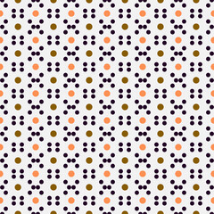 Abstract black white background with small circles.