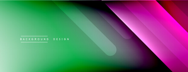 Dynamic lines abstract background. 3D shadow effects and fluid gradients. Modern overlapping forms