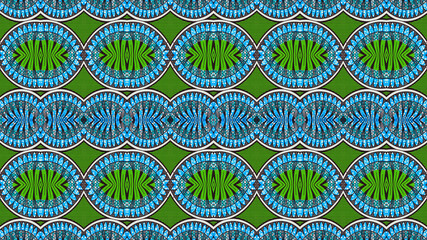 Colorful African fabric – Seamless pattern, cotton, photo