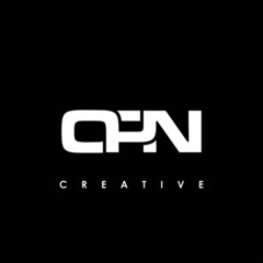 OPN Letter Initial Logo Design Template Vector Illustration
