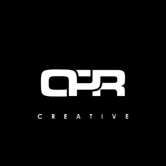 OPR Letter Initial Logo Design Template Vector Illustration