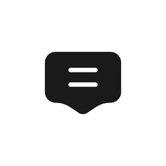 Speech bubble vector icon. Comment symbol.