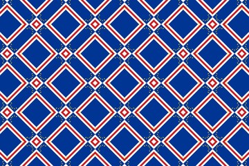 Simple geometric pattern in the colors of the national flag of Cape Verde