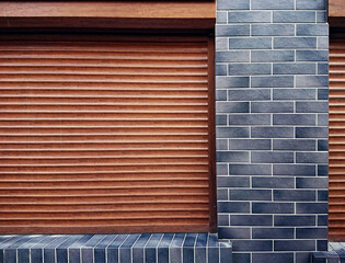 window closed roller blinds wall sill