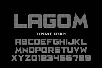 typeface design, classic font, gray and black vector background