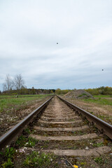 Fototapeta na wymiar Transportation railroad in the industrial park 