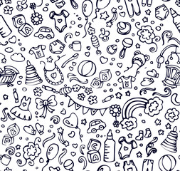 Baby seamless pattern