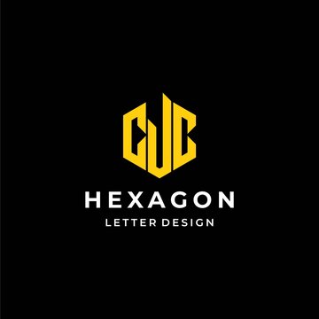A bold, modern logo about the CJC letter designed from geometric hexagons.
EPS 10, Vector.