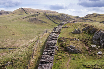 Hadrians Wall Walk in Northumberland