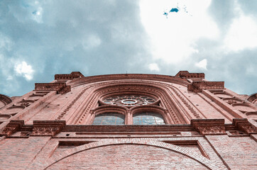 Parte de la catedral de la Inmaculada en Cuenca Ecuador