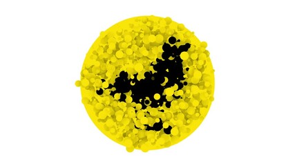 Black Dove icon isolated on white background. 4K Video motion graphic animation - Powered by Adobe