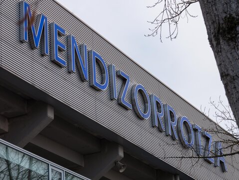 Vitoria, Spain - December 24, 2020: Detail view of the Football-Soccer Stadium Mendizorrotza