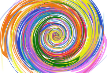 Colorful spiral, abstract swirling background