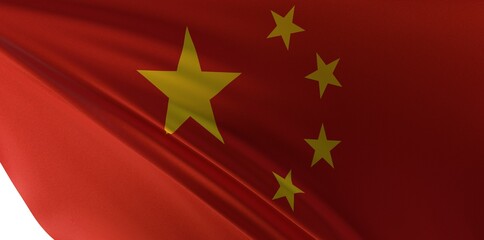 flag Of China 3d In National Flag Colors