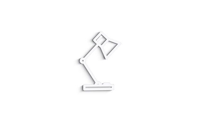Office icon. Web 3D shadow icon set. Office, great design for any purposes. Motion graphics.