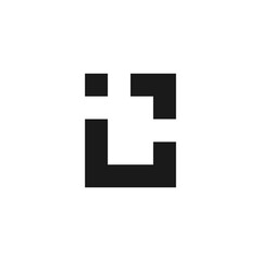 IC letter logo design