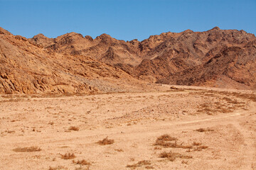Fototapeta premium Desert Egypt, mountains sands