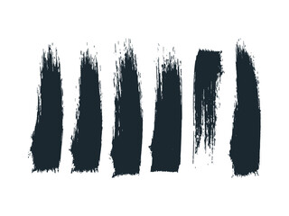Ink Brush Stroke Vector Collection. Free Hand Sketch Vector Brush.
