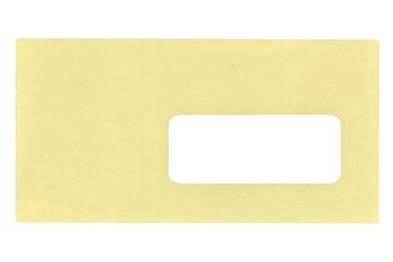 yellow mail letter envelope isolated over white