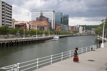 Urban scene in Bilbao