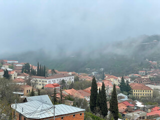 view of the city of Telavi in Georgia 