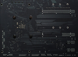 black circuit board texture background