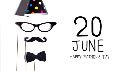 Father's Day message with party sticks