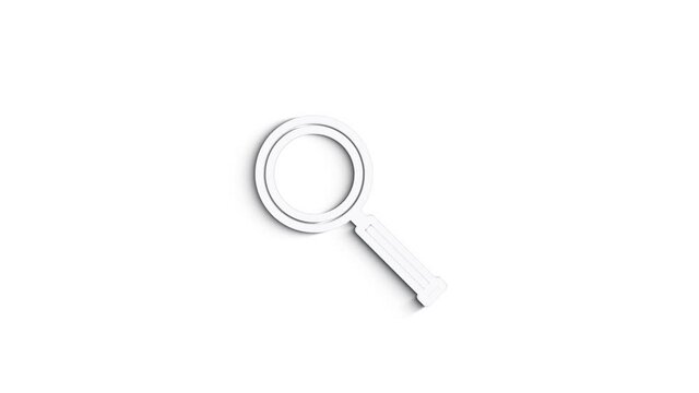 Office icon. Web 3D shadow icon set. Office, great design for any purposes. Motion graphics.