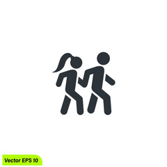 pedestrian walk icon