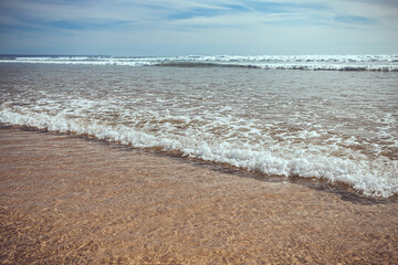 sea waves. ocean and beach. summer vacation
