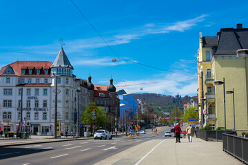 Obraz premium view of Kassel City in Germany. north Hessen Landscape. Europe