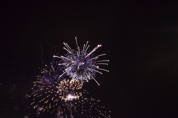 Fireworks on Victory Day in Moscow