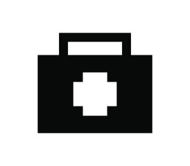 Medical suitcase icon