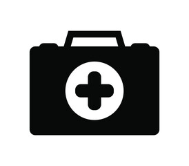 Medical suitcase icon
