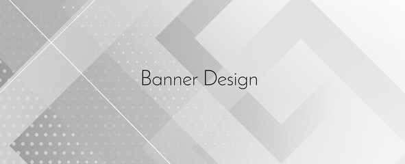 Abstract grey and white geometric stylish modern background design