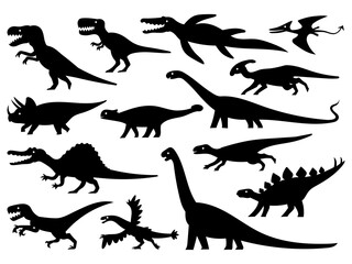 vector set of dinosaurs.