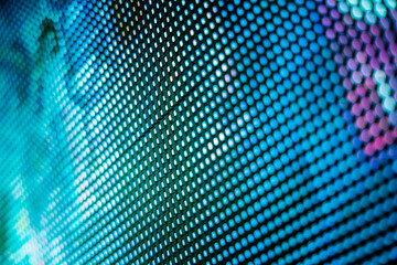 CloseUp LED blurred screen. LED soft focus background. abstract background ideal for design.