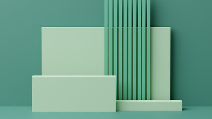 Abstract pastel green background. 3D Illustration.