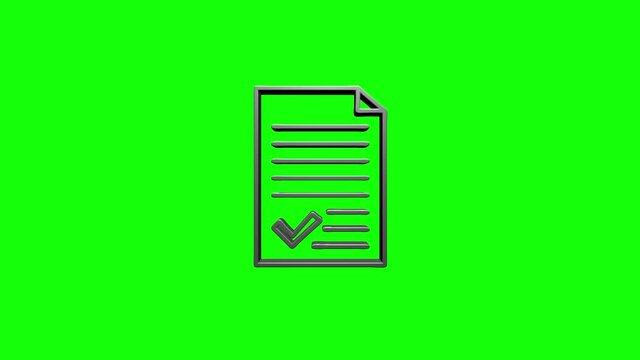 Office icon. Web icon set. Office, great design for any purposes. Motion graphics.