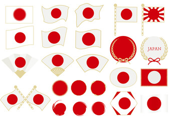 日の丸　日本の国旗　アイコンマーク