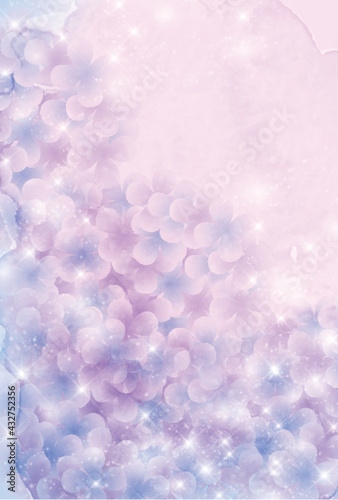 あじさい 梅雨 暑中見舞い 背景 Abstract Canvas Print Abstra J Boy