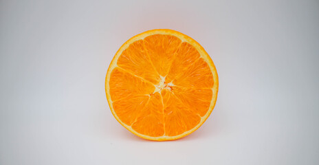 Orange fruit on isolated background