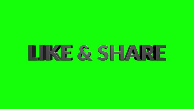 Like shere text animated title highlight slide closing in, chroma green screen shot