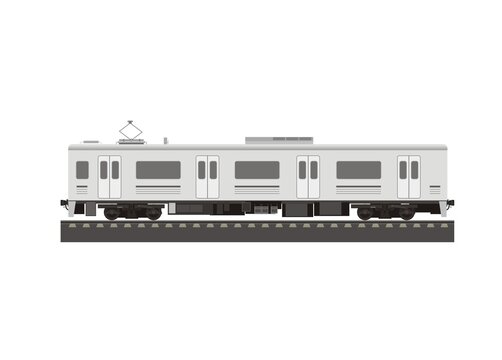 Electric Train Car, Side View.