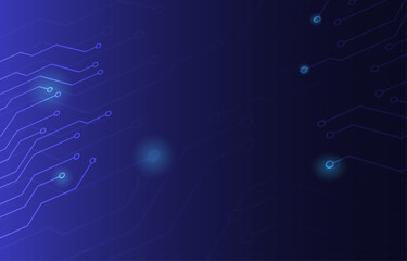 circuit technology with triangle polygonal shapes on dark blue background. abstract futuristic Illustration Vector design arrow digital social network connect concept.