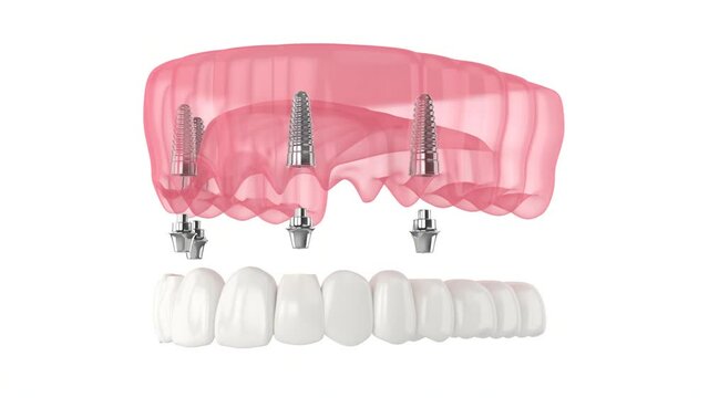 Mandibular prosthesis all on 4system supported by implants
