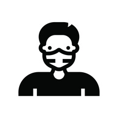 Man Wear Medical Mask