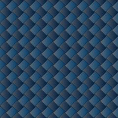 The Seamless Blue Leather Weaving Style Pattern