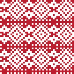 Christmas Fair Isle Seamless Pattern Background